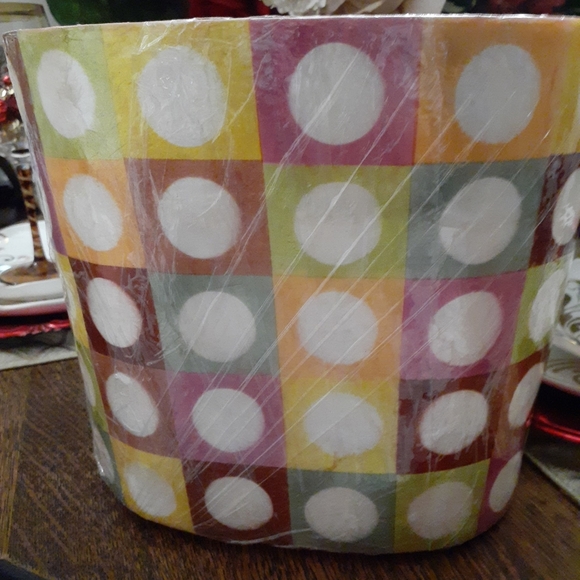 MACKENZIE CHILDS UNORTHDOT WASTE BIN BASKET NEW - Picture 5 of 5